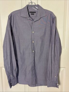John Varvatos slim fit button down dress shirt size 14.5 size 24/35 dressy casua